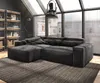 DELIFE Ecksofa Sirpio XL 270x170 cm Mikrofaser Schwarz Produktbild-Vorschau 1