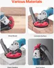 Collage showing a dust shroud for an angle grinder being used on different materials: wood, concrete, stone, and a wall. Voir les images du produit