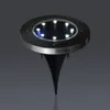 4x lampa ogrodowa solarna najazdowa 8 LED gruntowa czujnik Podgląd zdjęcia produktu 4