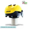 A yellow and black Kärcher vacuum cleaner accessory with a filter is shown against a white background. Náhled obrázku produktu