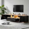 Meuble TV Merax, 180x40x46 cm, meuble bas pour téléviseurs Voir les images du produit 2
