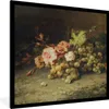 MuchoWow® Gerahmtes Poster Obst - Stilleben mit Weintrauben Produktbild-Vorschau 1