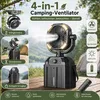 Tragb. Sprühventilator, akkubetrieben, 9'' schwenkbarer Produktbild-Vorschau 4