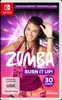 The cover art for the Nintendo Switch game Zumba - Burn it Up!, featuring a woman dancing against a vibrant, abstract background. Produktbild-Vorschau