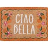 Zerbino / Tappetino per porta - CIao Bella, arancione Anteprima dell’immagine prodotto 1
