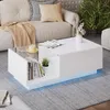 OKWISH Table Basse Relevable avec LED et Rangement Caché - Voir les images du produit 2