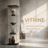ProximaX, čtyřpatrová skleněná vitrína, černá, s Náhled obrázku produktu 8