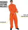 Gefangenen Kostüm Herren M – Orange Jumpsuit mit Produktbild-Vorschau 3