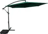 A dark green cantilever umbrella with a black frame and base, shown against a white background. Anteprima dell’immagine prodotto