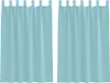 vidaXL Voile Vorhänge mit Schlaufen 2 Stk. Türkis 140x175 Produktbild-Vorschau 1