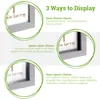 5x weiß 4 "x 4" 3D Box Fotorahmen - stehendes hängendes Produktbild-Vorschau 3