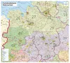​XL Postleitzahlenkarte von Niedersachsen mit Laminierung, Produktbild-Vorschau 1