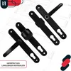 KOTARBAU® Páková klika knoflík 90 mm klika dveří Černá Náhled obrázku produktu 6