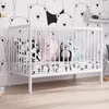 Lettino classico per bambini bianco 60x120 cm, 3 sbarre Anteprima dell’immagine prodotto 3