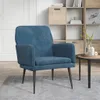 vidaXL Fotel niebieski 62x79x79 cm aksamitny Podgląd zdjęcia produktu 2