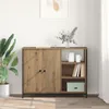 vidaXL Kredens dębowy Artisan 100 x 33 x 75 cm materiał Podgląd zdjęcia produktu 4