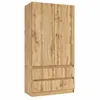 Armoire Novela, Wotan à 2 portes | Armoire de chambre Voir les images du produit 5
