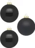 Weihnachtskugeln Glas 10cm 6 Stück - Ebony Black Produktbild-Vorschau 3
