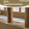 LS-Leben Stil Holz Abtropfgestell 34cm Bambus Abtropfgitter Produktbild-Vorschau 4