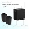 VonHaus 30L Mülleimer 2 x 15L Fächer, Schwarz, Mit Pedale, Produktbild-Vorschau 3