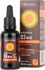 A bottle of vitamin D3 drops next to its packaging. Produktbild-Vorschau