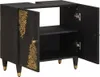 vidaXL Mobiletto con contenitore nero 62 x 33 x 58 cm Anteprima dell’immagine prodotto 1