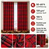 2er Set Scheibengardinen Weihnachten Tartan Bistrogardinen Produktbild-Vorschau 4