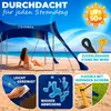 ELONEO Strandzelt Sonnensegel LSF 50+ UV Schutz Windschutz Produktbild-Vorschau 5