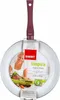 A frying pan with a label showing a woman cooking. Anteprima dell’immagine prodotto