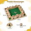 COSTWAY Shut The Box Spiel für 2-4 Spieler, Würfelspiel mit Produktbild-Vorschau 3