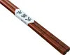 Wiederverwendbare Sushi-Essstäbchen aus dunklem Holz Produktbild-Vorschau 1