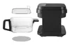 An air fryer and its accessories are displayed against a white background. Produktbild-Vorschau