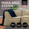 LUMALAND Modular Sitzsack Ecke links Cord für Modulares Produktbild-Vorschau 4