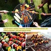 Grillspieße aus Edelstahl mit Holzgriff – Flache Spieße für Produktbild-Vorschau 4