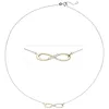 Collier Unendlichkeit Infinity Symbol 5 Diamanten Produktbild-Vorschau 3