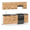 ULWEHOME | Küchenzeile 240 cm Eiche Wotan, Küchenmöbel-Set Produktbild-Vorschau 2