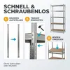 IvoQ Lagerregal – 180 x 90 x 40 cm – 5 verstellbare Böden – Produktbild-Vorschau 5