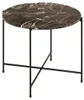 Avila table d'angle Ø52cm marbre marron. Voir les images du produit 1