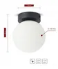 Stropní svítidlo LED 15W - Stropní lampa černobílá G9, Náhled obrázku produktu 2