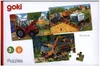 Goki Puzzle di legno dei veicoli Set di 3 pezzi Anteprima dell’immagine prodotto 4