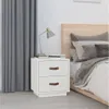 vidaXL Nachttisch Weiß 40x34x45 cm Massivholz Kiefer -  Produktbild-Vorschau 2