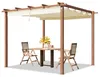 PRIMEYARD Pergola 3x3 m gazebo da giardino con tetto Anteprima dell’immagine prodotto 1