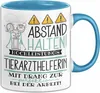 Tierarzthelferin Tasse Geschenk Lustig Abstand Halten Produktbild-Vorschau 1