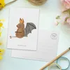 Mr. & Mrs. Panda Postkarte Fledermaus Sitzen - Weiß - Produktbild-Vorschau 3
