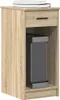 vidaXL Armadio per computer con cassetto in rovere Sonoma Anteprima dell’immagine prodotto 2