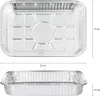 Vaily Alu Tropfschalen Grillschalen Klein 25er Pack - Produktbild-Vorschau 2