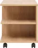 vidaXL Bočný stolík s kolieskami 50 × 35 × 42 cm Dub hnedý Náhľad obrázku produktu 2