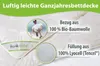 Ganzjahresdecke 240x220 Bettdecke Lyocell Bio Baumwolle Produktbild-Vorschau 2