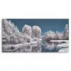 DEQORI Hybrid Leinwand Bild 60x30 cm 'Stille Wasser' Produktbild-Vorschau 2