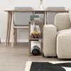 DECORTIE Lazena Modern Side End Couchtisch Dunkel Eiche Produktbild-Vorschau 3